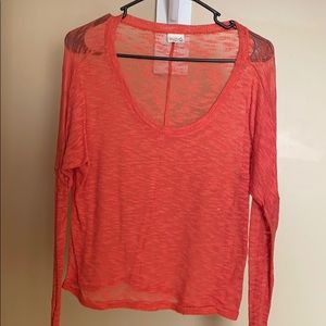 Orange/salmon lightweight sweater